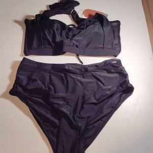 Smismivo High waisted tie back bikini size MD, new with bag